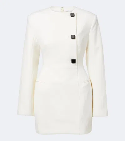 Rachel Gilbert Finley Wool-blend Minidress In White