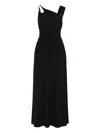Rachel Gilbert Fitz Cut-out Gathered Maxi Dress In Black