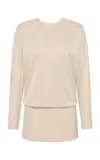 Rachel Gilbert Florida Crystal-back Mini Dress In Neutral