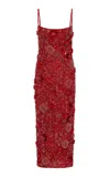 Rachel Gilbert Francesca Embellished Tulle Maxi Dress