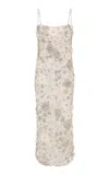 Rachel Gilbert Francesca Floral Embellished Tulle Gown In Ivory