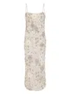 Rachel Gilbert Francesca Floral-embroidered Midi Dress In Neutral