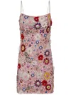 Rachel Gilbert Francesca Minidress In Pink