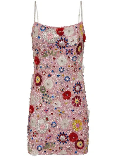 Rachel Gilbert Francesca Minidress In Pink