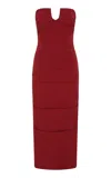 Rachel Gilbert Freda Strapless Midi Dress