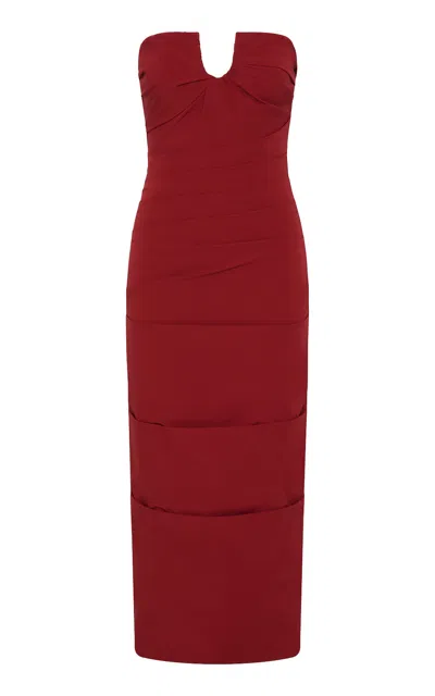 Rachel Gilbert Freda Strapless Midi Dress
