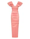 Rachel Gilbert Frey Gown In Pink