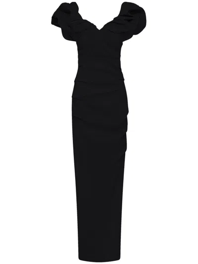 Rachel Gilbert Frey Maxi Dress In Black