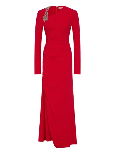 Rachel Gilbert Gabrielle Gown Dress In Red