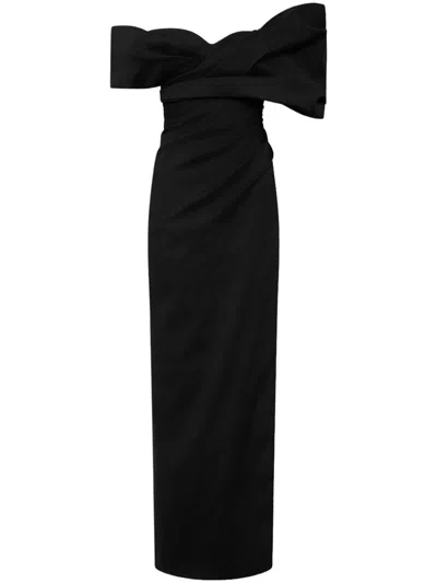 Rachel Gilbert Gia Gown In Black