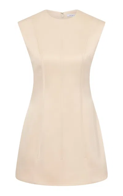 Rachel Gilbert Hallie Cap-sleeve Structured Mini Dress In Neutral