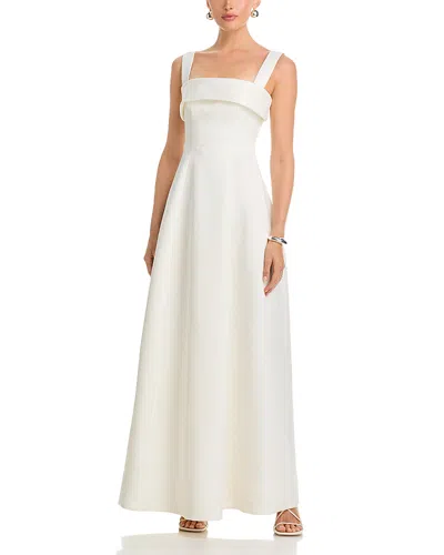 Rachel Gilbert Hallie Strap Gown In White