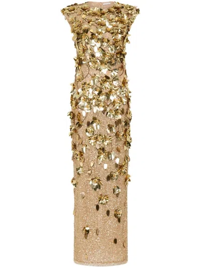 Rachel Gilbert Hugo Gown In Gold