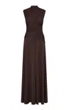 Rachel Gilbert Juniper Ruched Gown