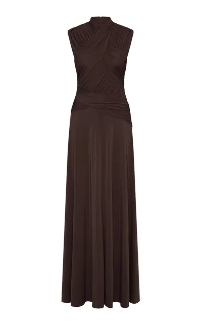 Rachel Gilbert Juniper Ruched Gown