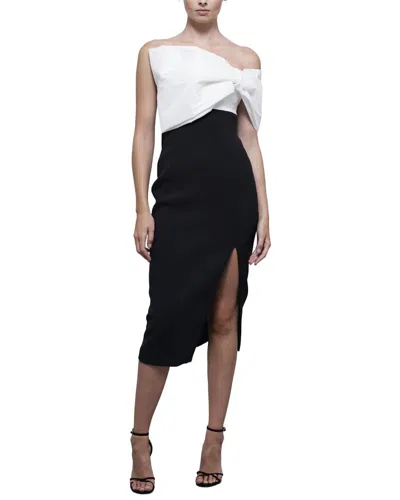 Rachel Gilbert Kace Column Gown In Black