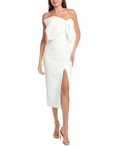 Rachel Gilbert Kace Column Gown In White