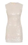 Rachel Gilbert Kaia Sequined Tulle Mini Dress