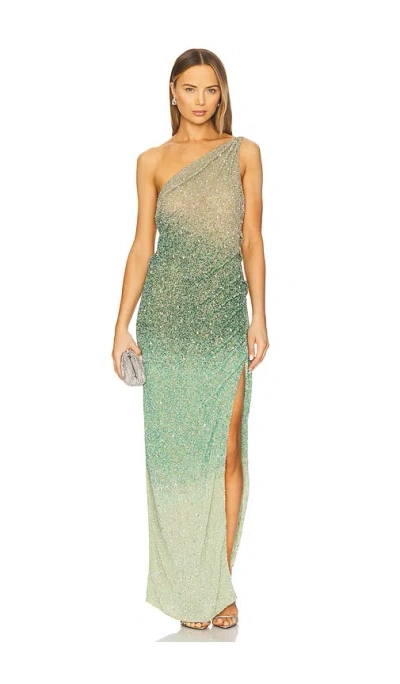 Rachel Gilbert Kaito Gown In 绿色