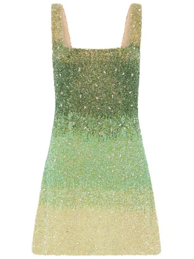 Rachel Gilbert Kaito Mini Dress In Green