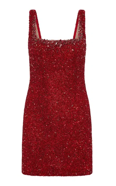 Rachel Gilbert Kaity Embellished Tulle Mini Dress