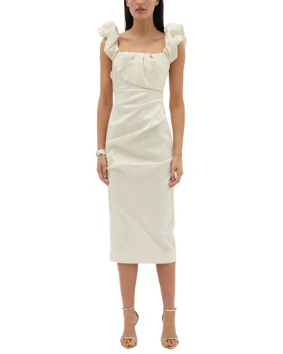 Rachel Gilbert Kalina Fitted Gown In Neutral