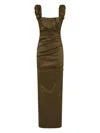 Rachel Gilbert Kalina Gown In Green