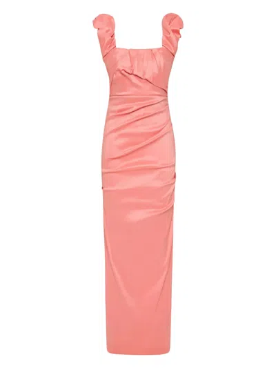 Rachel Gilbert Kalina Gown In Pink