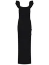 Rachel Gilbert Kalina Ruched Dress In Black
