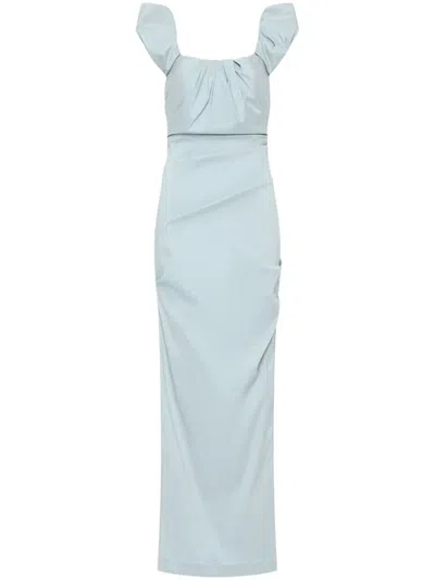 Rachel Gilbert Kalina Maxi Dress In Blue