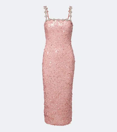 Rachel Gilbert Karter Embellished Bustier Dress In Pink