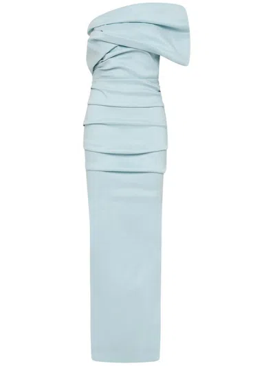 Rachel Gilbert Kat Maxi Dress In Blue