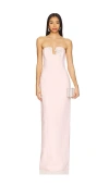 Rachel Gilbert Leura Gown In 玫瑰水