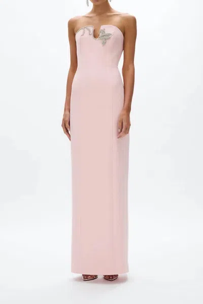 Rachel Gilbert Leura Gown In Rosewater In Pink