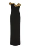 Rachel Gilbert Lucca Beaded Gown In Multi