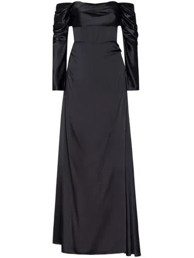 Rachel Gilbert Lucien Gown In Black