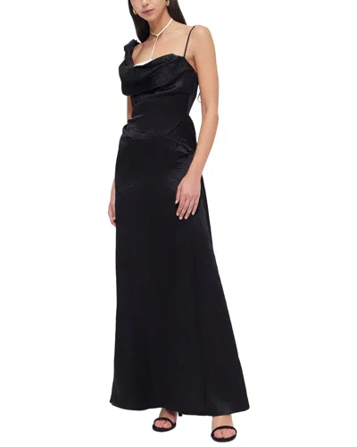 Rachel Gilbert Ludie Shift Maxi Dress In Black