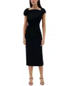 Rachel Gilbert Lukas Pleat Detail Midi Dress