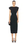 Rachel Gilbert Maggie Midikleid Mit Drapiertem Detail In Black