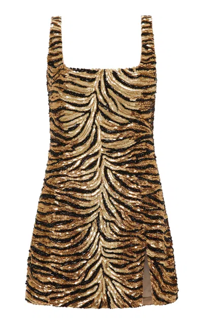 Rachel Gilbert Maison Embellished Mini Dress In Multi