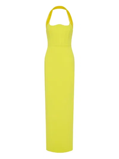 Rachel Gilbert Maria Gown Dress In Yellow