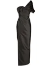 Rachel Gilbert Marlo Gown In Black