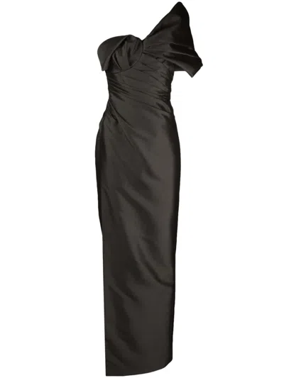 Rachel Gilbert Marlo Gown In Black