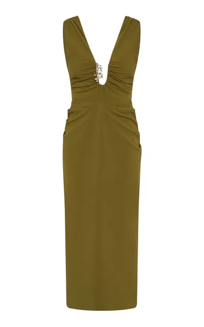Rachel Gilbert Martina Gathered Midi Dress