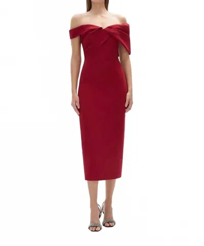 Rachel Gilbert Mattie Dress In Red