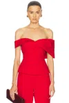 Rachel Gilbert Mattie Top In Red