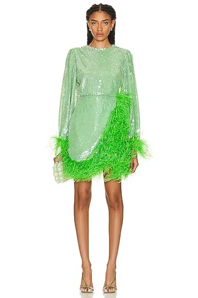 Rachel Gilbert Maysie Mini Dress In Green