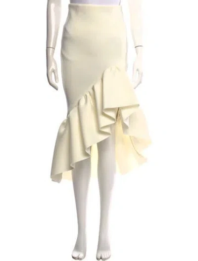 Pre-owned Rachel Gilbert Midi Length Skirt In Neutral
