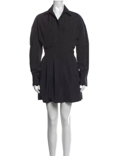 Pre-owned Rachel Gilbert Mini Dress In Grey
