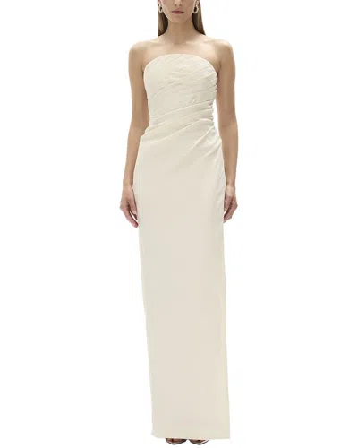 Rachel Gilbert Mira Fitted Gown In Neutral